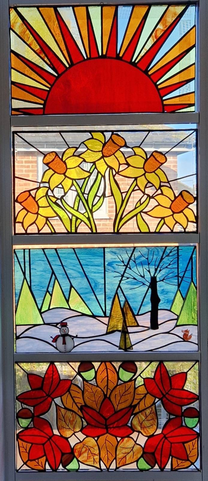 Stained Glass Art Panel